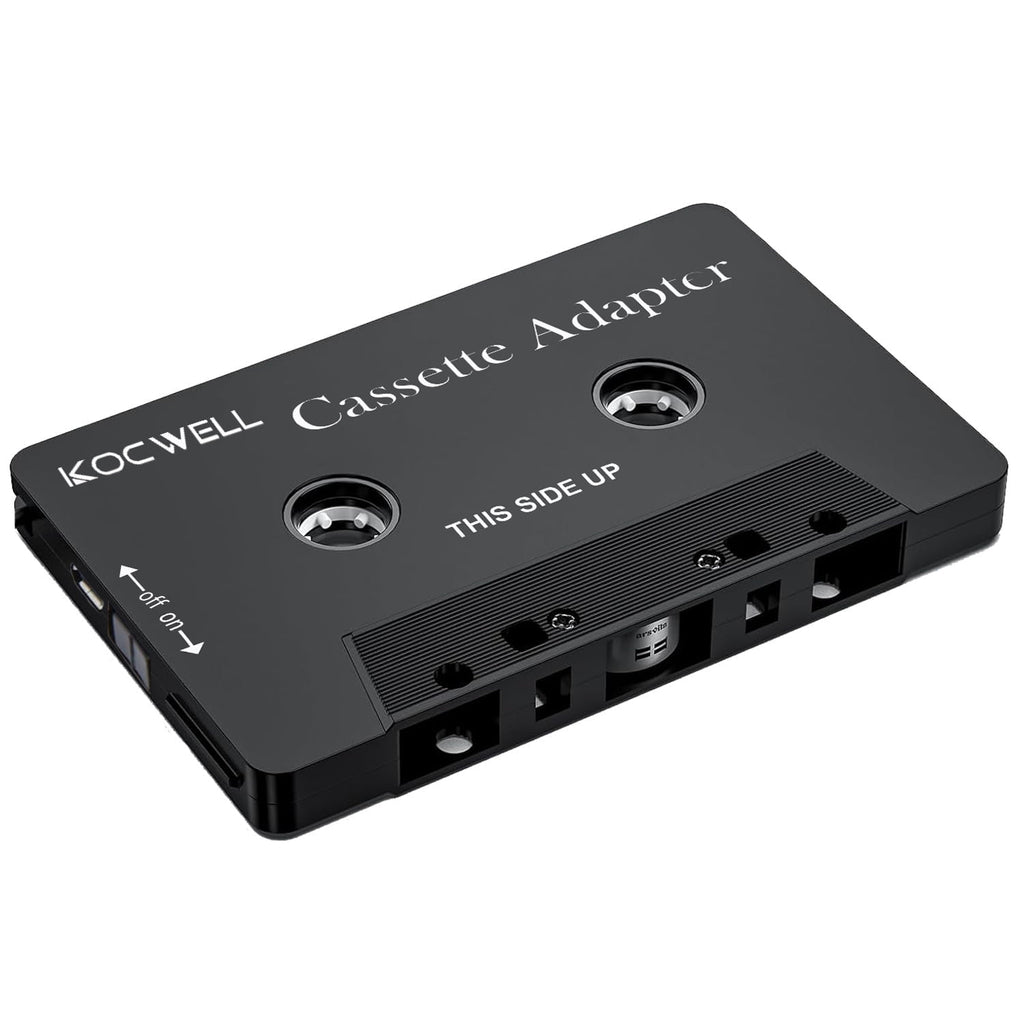 Wiher Car Audio Bluetooth Wireless Cassette Receiver, Tape Player Bluetooth 5.0 Cassette Aux Adapter Black