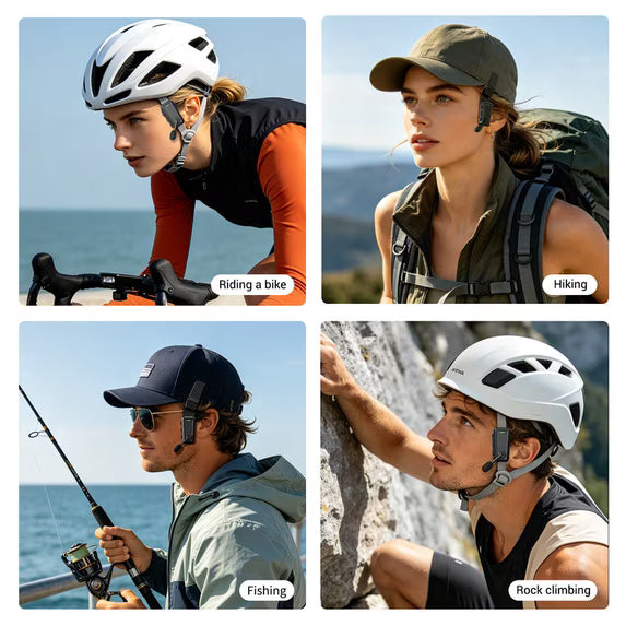 Bike Bluetooth Headset, 2 Way Helmet Intercom Communication System, Wireless Noise Cancellation Intercom, Music Sharing, 500m Intercom, IPX5 Waterproof
