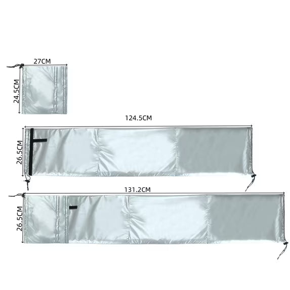 AC Hose Insulation Sleeve, Air Conditioner Hose Cover Fit 5" Diameter Exhaust Hose, Easy Installation AC Duct Insulation Wrap
