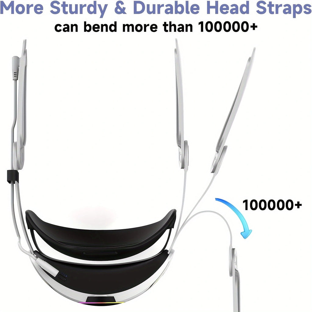 Battery Head Strap for Meta Quest 3/3S 10000mAh Charging Elite Strap Replacement for Enhanced Comfort and Play Time Adjustable Elite Strap VR Accessories for Meta/Oculus Quest 3S