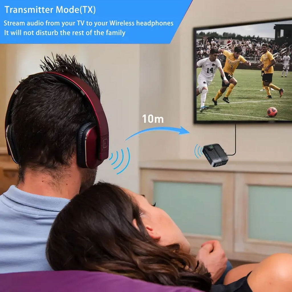 Bluetooth Transmitter Receiver Bluetooth 5.3 Audio Adapter for 3.5mm Jack Aux / RCA for Home Stereo / Smartphone/ Tablet / Laptop / Car Suport Most with Audio Transmitter Receiver