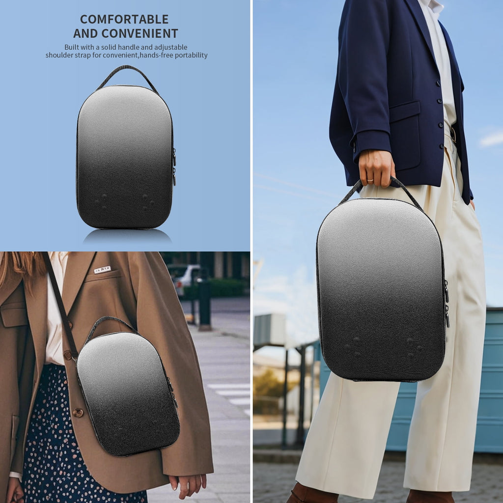 Hard Carrying Case Compatible with Oculus Meta Quest 3S/Quest 3/Quest 2 Official Original/Elite Strap Version VR Headset and Touch Controller Accessories Suitable for Travel and Home Storage