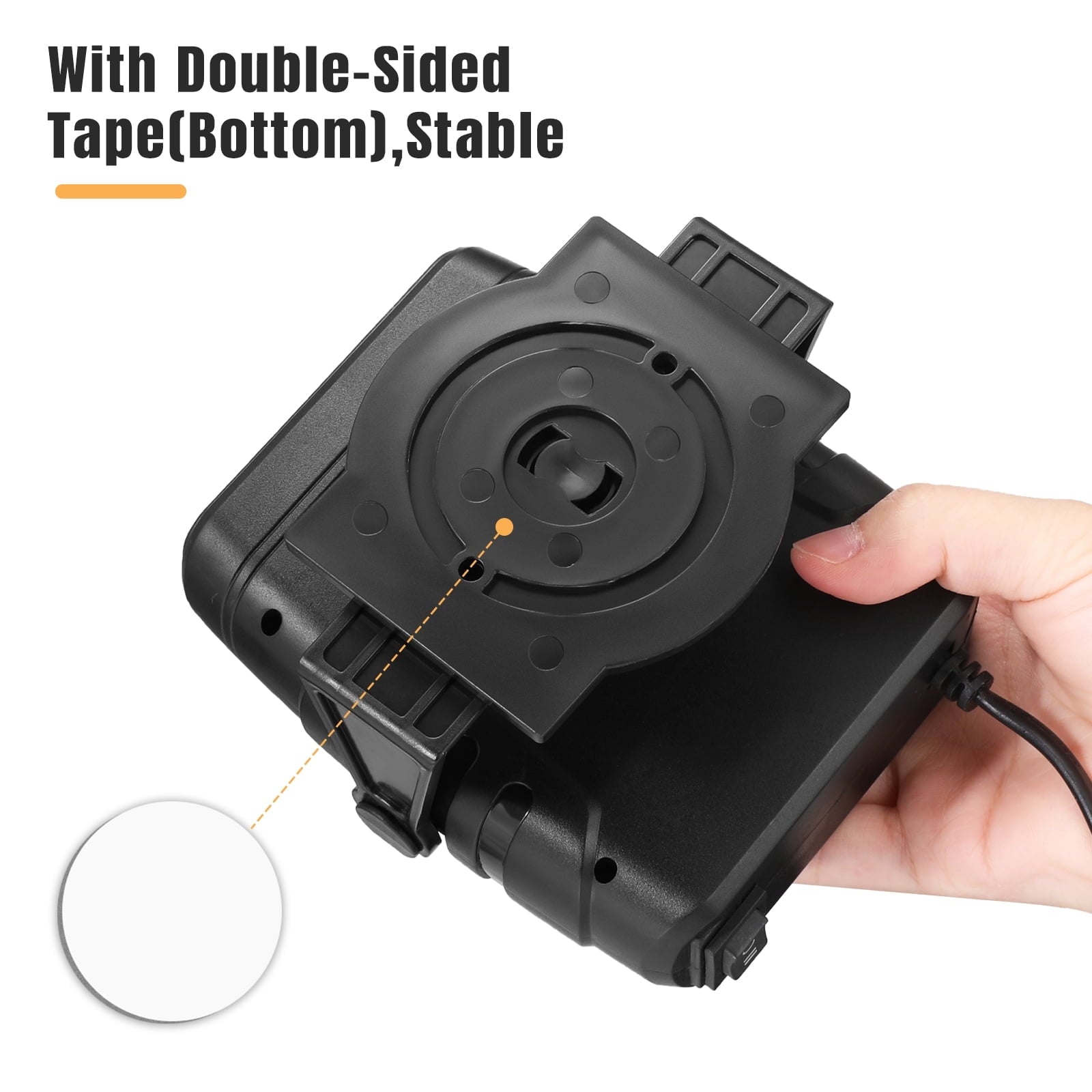 Portable Car Heater Fan 2 in 1 Auto Heater Fan Automotive Cooling Fan Heating Defrosts Defogger Automobile 360° Adjustable Thermostat Plug in Cigarette Lighter Rotary Base DC12V