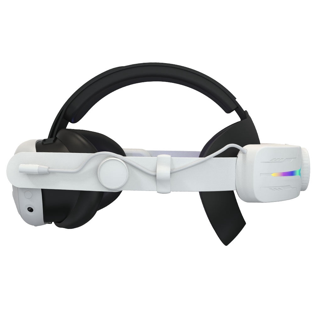Head Strap Battery for Meta Quest 3S 12000mAh Replacement Rechargeable Headstrap for Oculus Quest RGB Head Strap Fast Charging Adjustable Battery Pack Headset Accessories Enhanced Comfort
