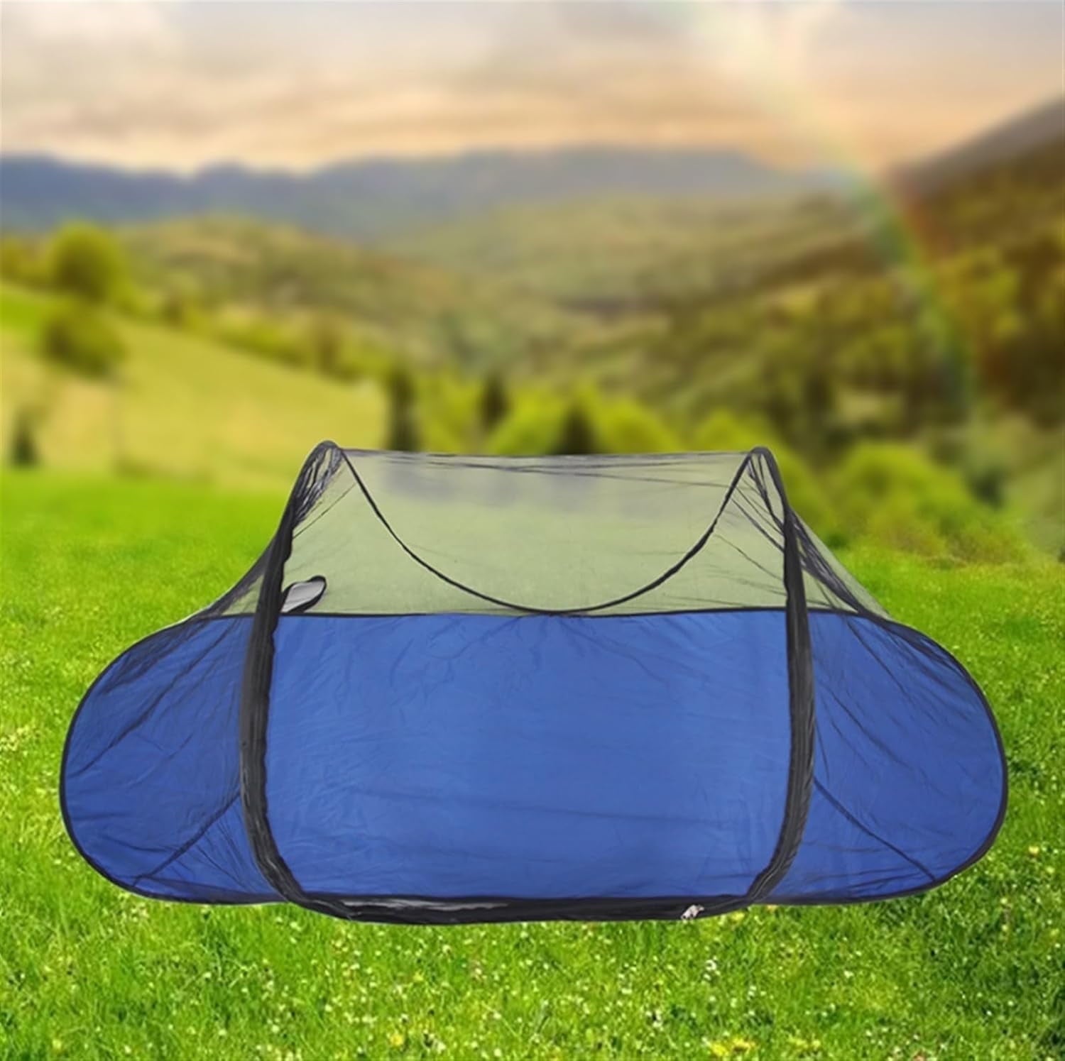 AmzDoer Mosquito Tent with Bottom Portable Foldable Mosquito Net for Outdoor Foldable Mosquito Net for Camping Personal Insect-Proof Canopy Mosquito Net for Bed Camping Travel Patio Suitable