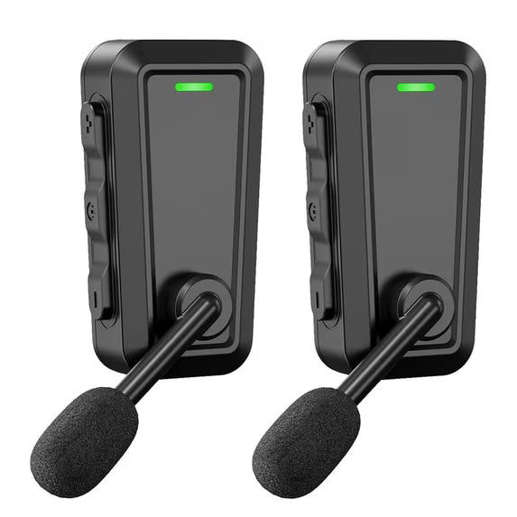 Bike Bluetooth Headset, 2 Way Helmet Intercom Communication System, Wireless Noise Cancellation Intercom, Music Sharing, 500m Intercom, IPX5 Waterproof