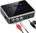 Bluetooth Audio Adapter Bluetooth 5.4 Transmitter Receiver Support U Disk TF Cards Optical/RCA/Aux LED Display Bluetooth Receiver for TV Home Stereo Adapter
