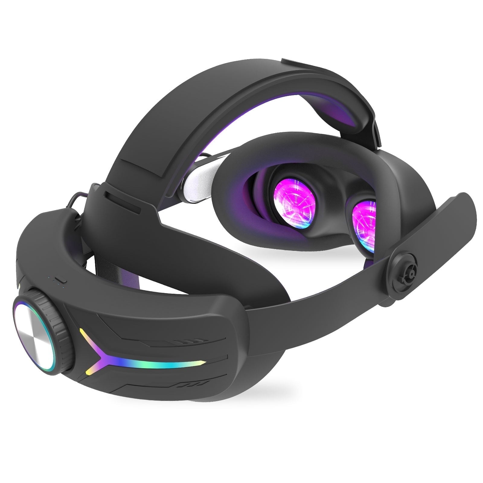 Head Strap Battery for Meta Quest 3S 12000mAh Replacement Rechargeable Headstrap for Oculus Quest RGB Head Strap Fast Charging Adjustable Battery Pack Headset Accessories Enhanced Comfort