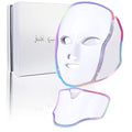 Led Face Mask Light Therapy 7 Color Led Light Therapy Facial Mask Blue Red Light Therapy for Face Acne Reduction Skin Care Mask