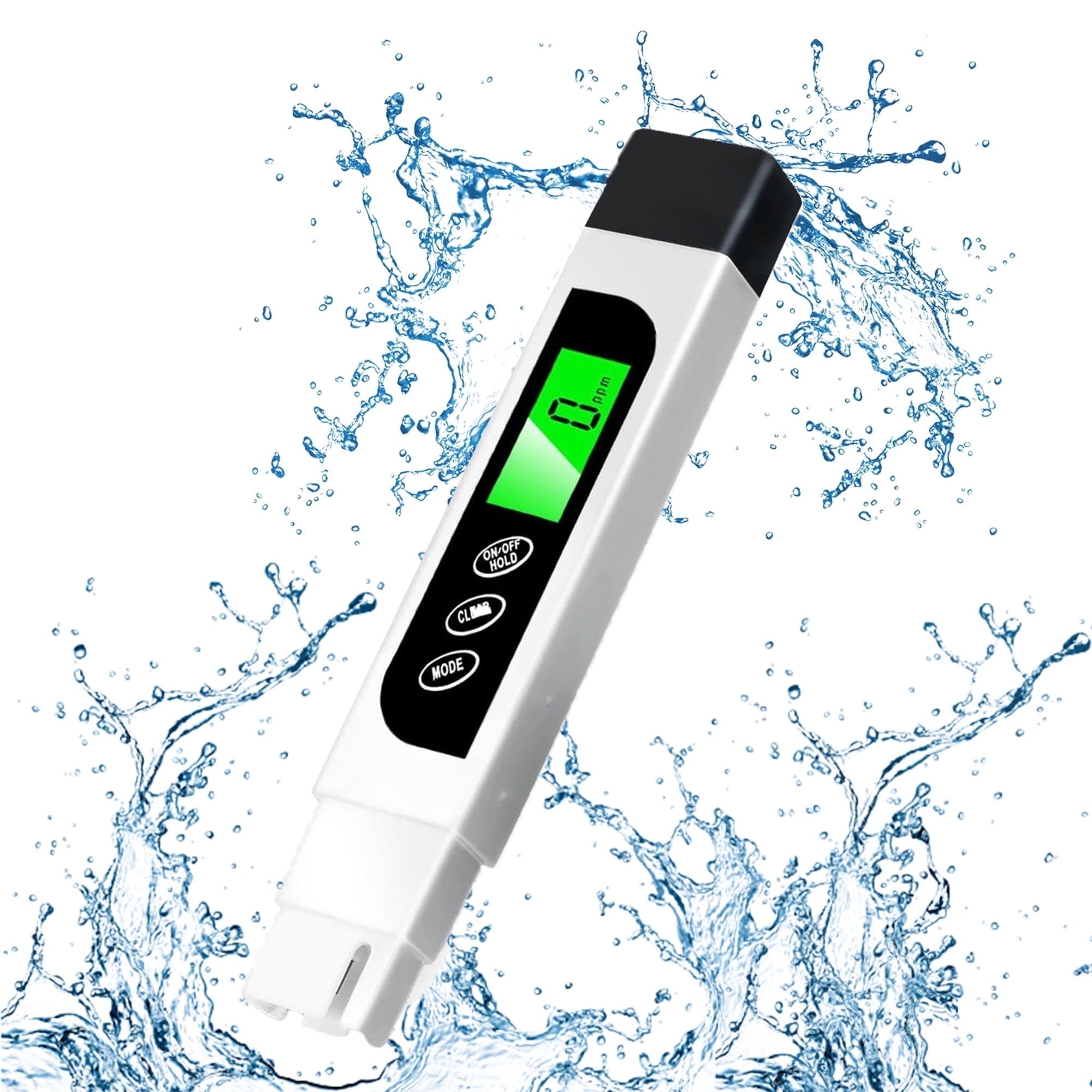 TDS Digital Water Tester Meter TDS/EC/Temperature Water Tester Pen Hand-held 3-in-1 Water Purity Tester for Drinking Water Hydroponics Plants Aquarium and Pool