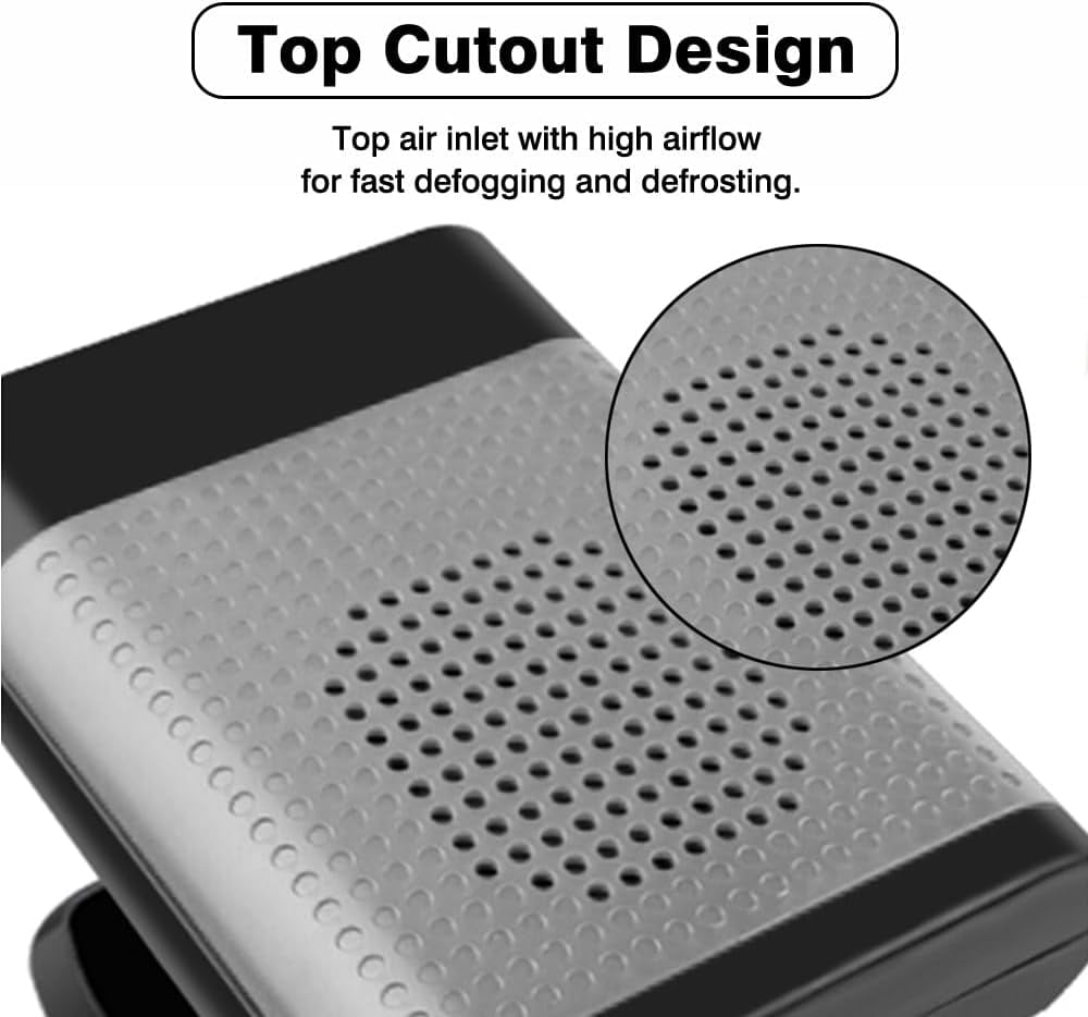 2 in 1 Auto Heater Fan Portable Car Heater Automotive Cooling Fan Rotatable Car Defroster Fast Heating Defrosts Defogger Vehicle Heat Cooling Fan Auto Heater