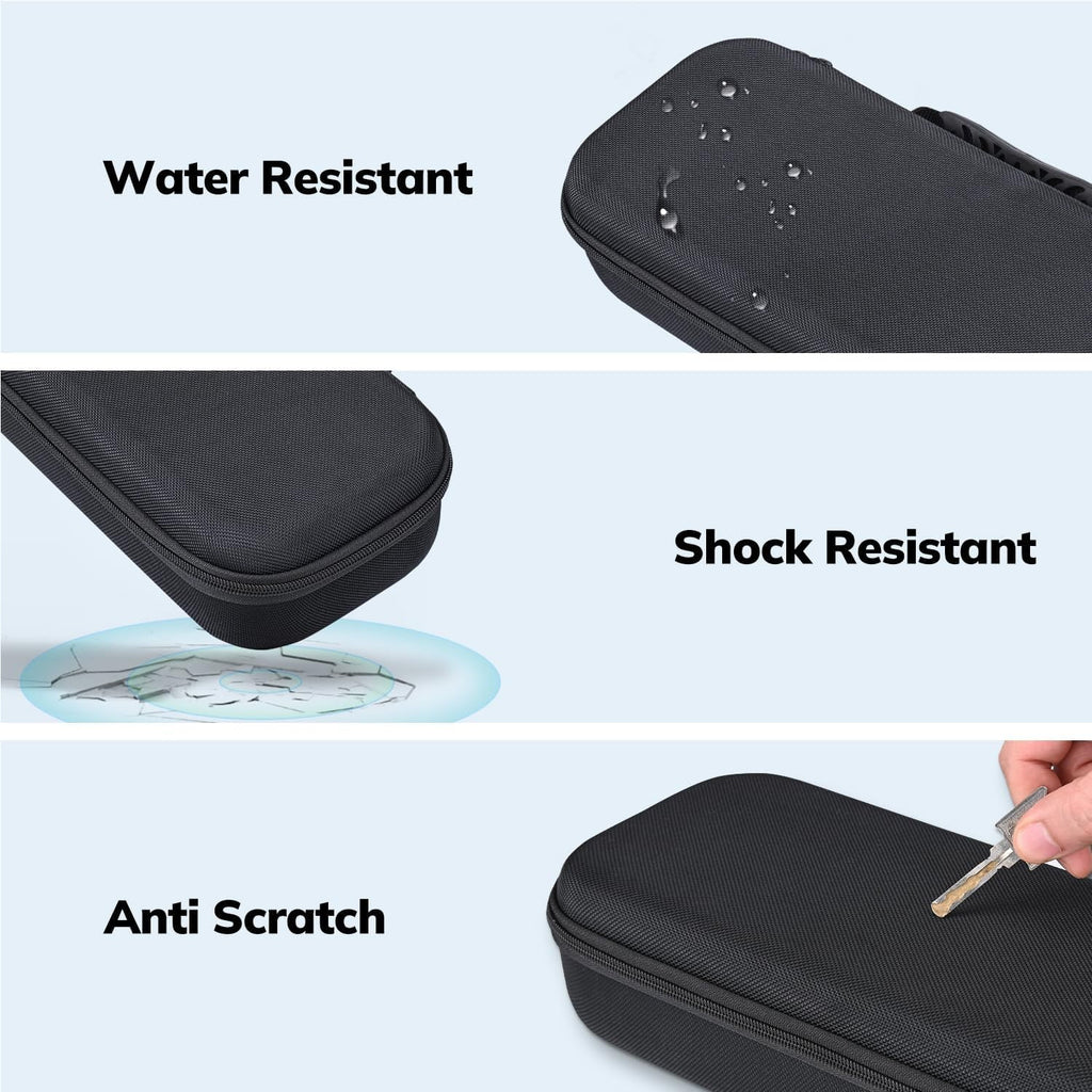 Carrying Case Accessories Set for PlayStation Portal Hard Carrying Case with Clear Protective Cover Case 2 Screen Protector and 4 Thumb Grip