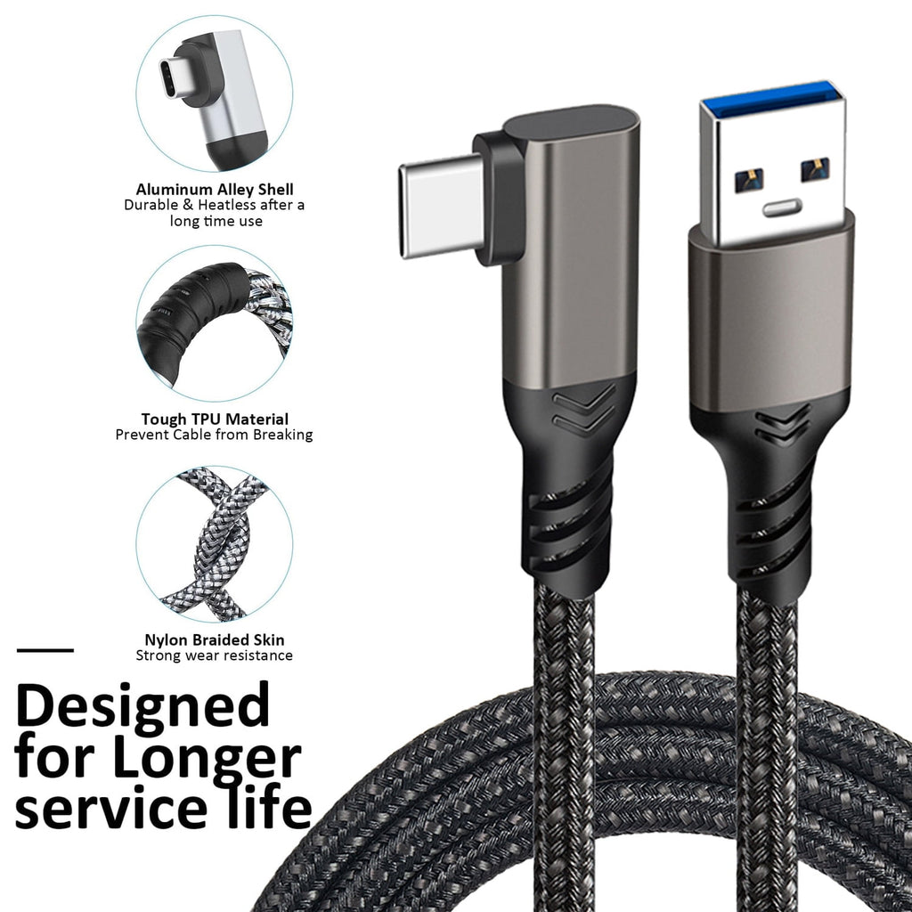 Prociv Compatible for Oculus Quest 2 Link Cable 16.4FT VR Headset Cable for Oculus Quest 2 / Quest 3 USB 3.0 to TYEE C High Speed Data Transfer Charging Cord for Gaming PC & USB C Chargers