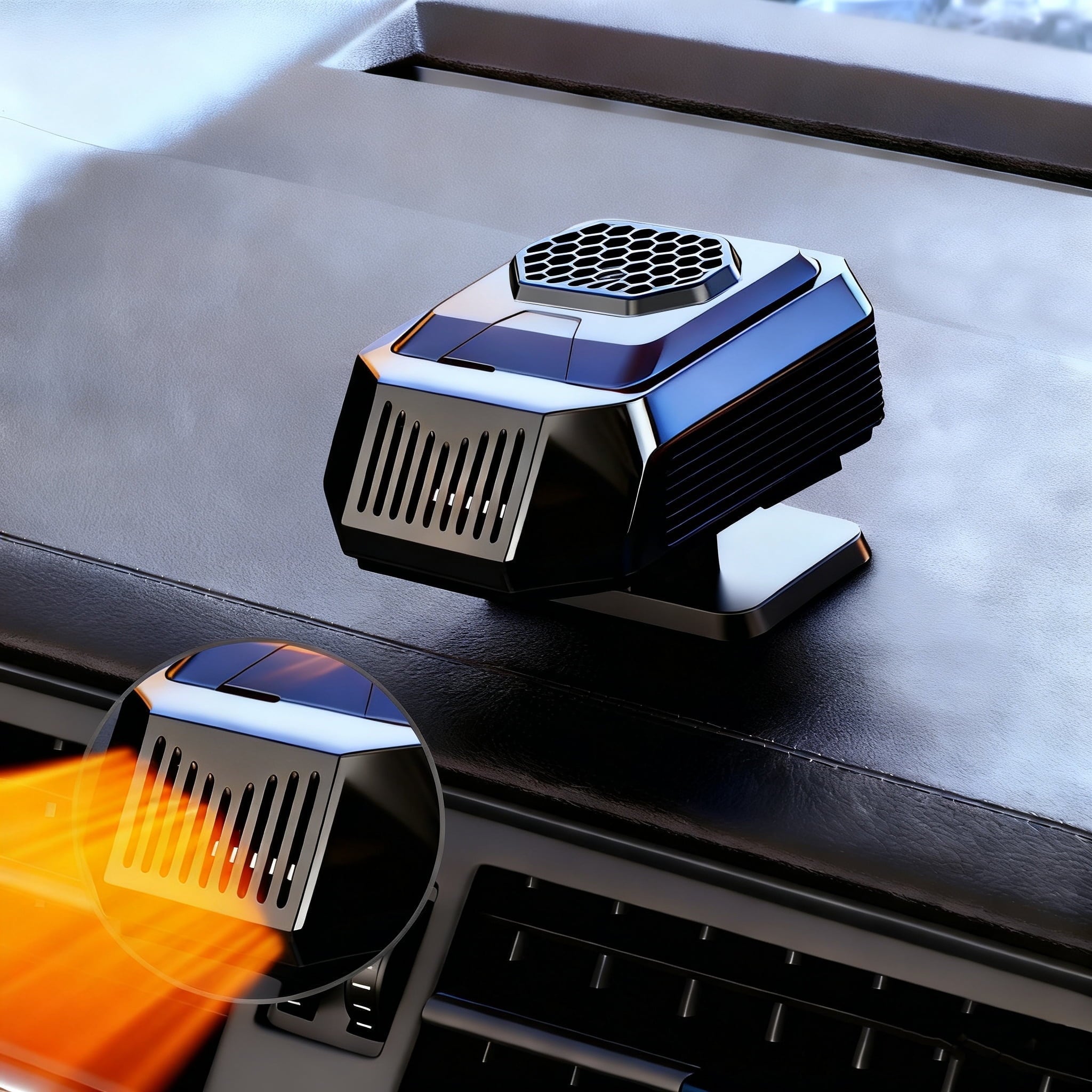 Auto Car Heater Fan Car Heater with Cooling Function 12V Car Heater Car Heater Fan Plug-in Anti-Fog Car Electric Fast Heating Cooling Fan Car Windshield Defroster for All Cars