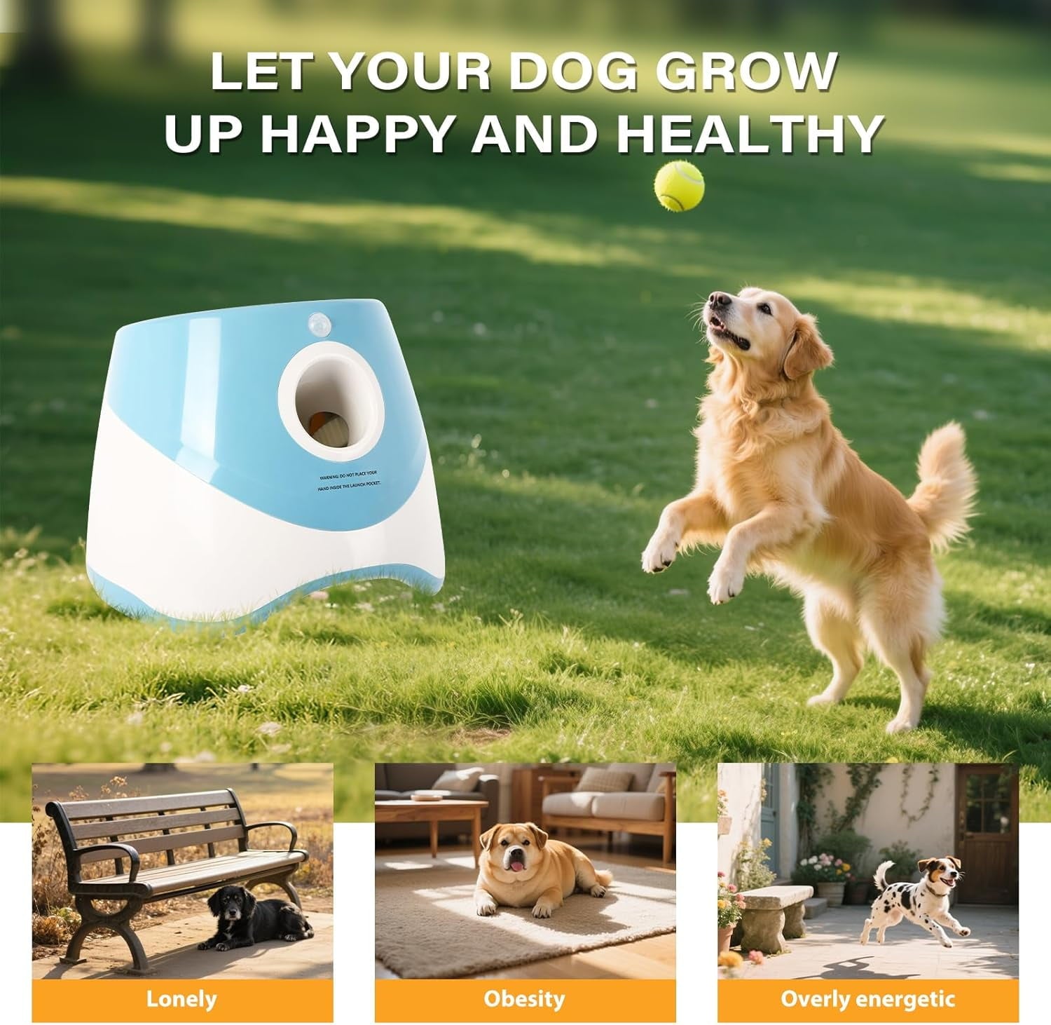 Ball Thrower for Dogs Interactive dog fetch machine Automatic Tennis Ball Launcher with 12 Tennis Balls Dog Ball Thrower Machine with 10-30Ft 3 Launching Distance for Small Dogs Indoor & Outdoor